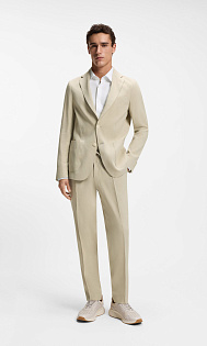 Зауженные брюки из льна