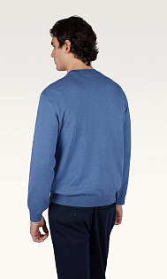 Пуловер из шелка и хлопка