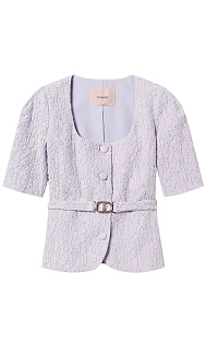 Кружевной жакет с поясом