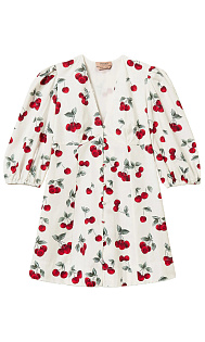 Платье из поплина с принтом