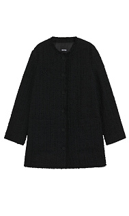 Кардиган из бархатного твида