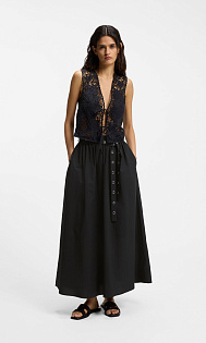 Юбка макси с поясом