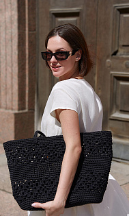 Плетеная сумка-шопер