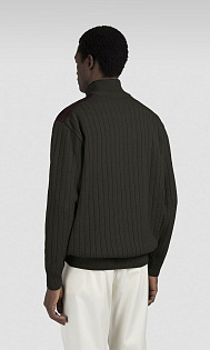 Джемпер с замшевыми вставками