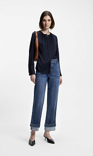 Джинсы с отворотами