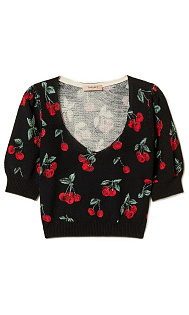 Пуловер с принтом