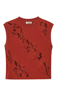 Топ с вышивкой