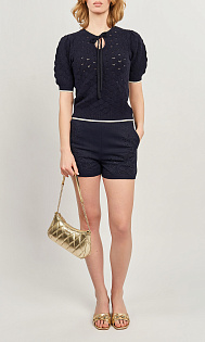 Пуловер на завязках