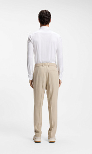 Зауженные брюки из льна