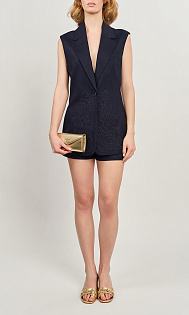 Льняные шоты с вышивкой