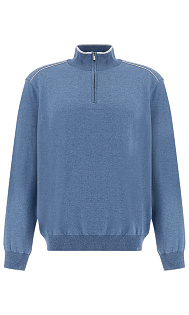 Пуловер из шелка и хлопка