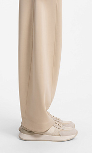 Трикотажные кроссовки с замшевой отделкой