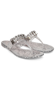 Шлепанцы со стразами