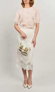 Кардиган с перьями