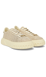 Кеды с люрексом и стразами