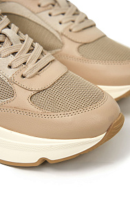 Кроссовки из кожи и текстиля