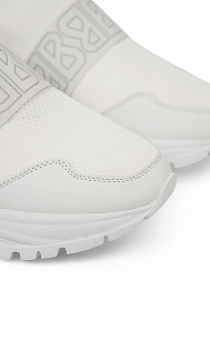 Кроссовки из кожи и текстиля