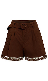 Шорты с кружевом