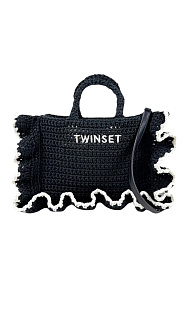 Вязаная сумка с обрками