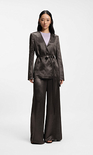 Брюки из блестящей саржи