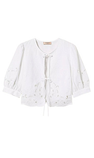 Льняная блуза с вышивкой