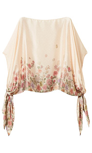 Пончо с завязками