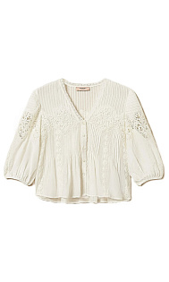 Блуза из хлопка и шелка