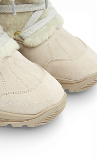 Сапоги из замши и меха