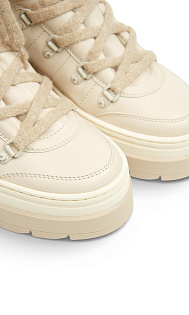 Полусапоги из кожи и меха 