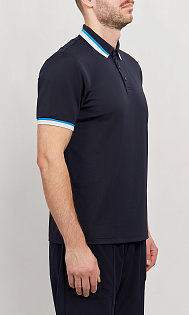 Поло с логотипом на рукаве