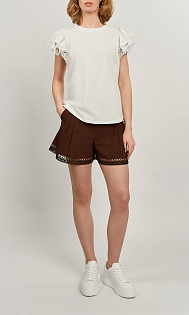 Шорты с кружевом