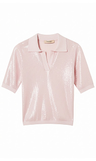 Поло с пайетками