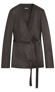 Пиджак из блестящей саржи