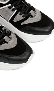 Кроссовки из кожи и замши