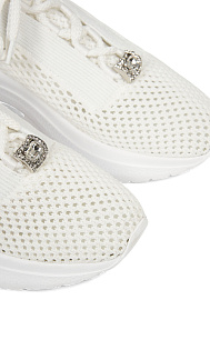 Трикотажные кроссовки со стразами