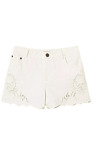 Джинсовые шорты с вышивкой
