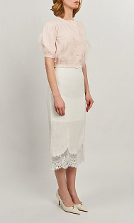 Кардиган с перьями