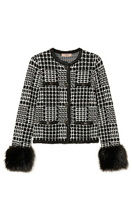 Жакет с манжетами из искусственного меха